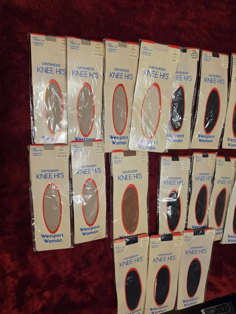 Vtg Westport Daysheer Knee Hi's Set Of 20